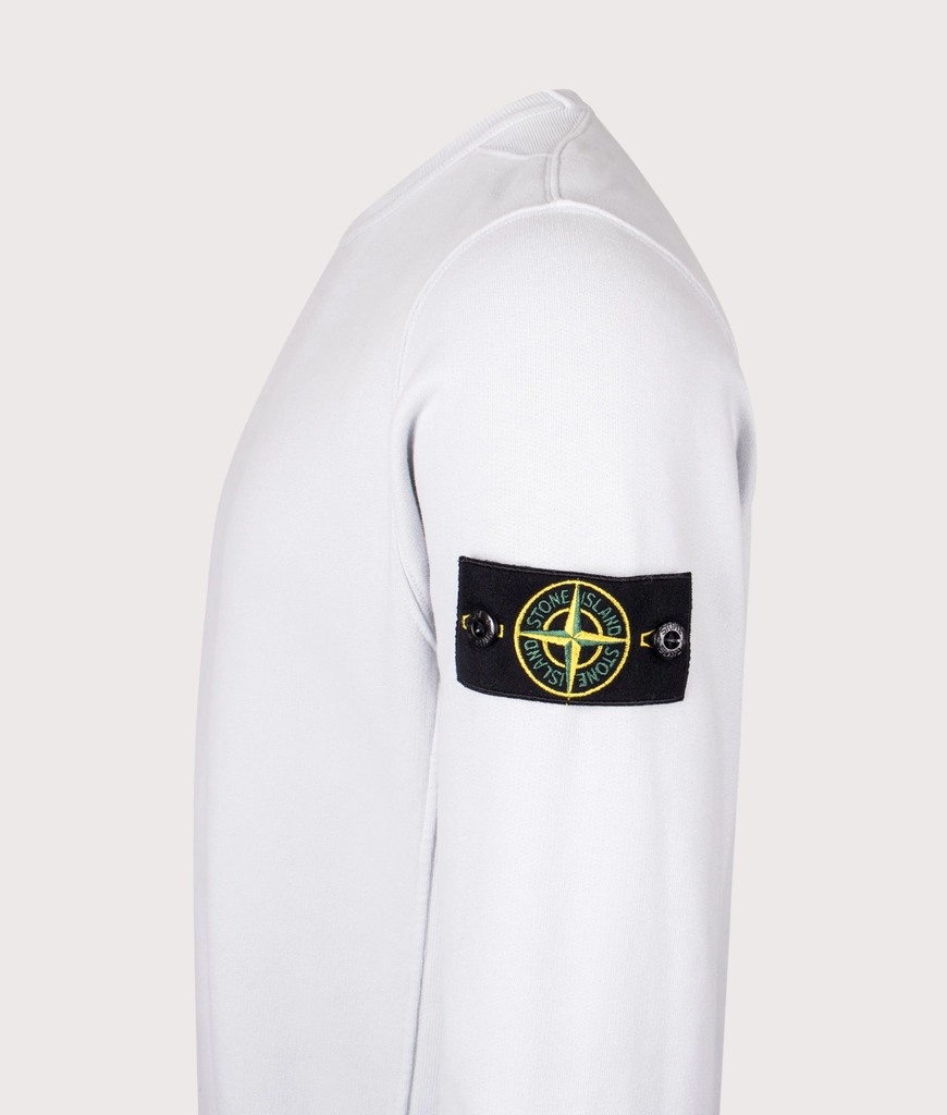 Stone Island Mens Brushed Organic Cotton Sweatshirt